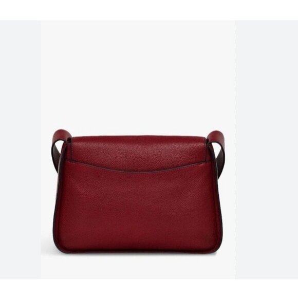RADLEY London Westwell Lane smooth leather flap small crossbody -Cranberry /Wine - Picture 5 of 7